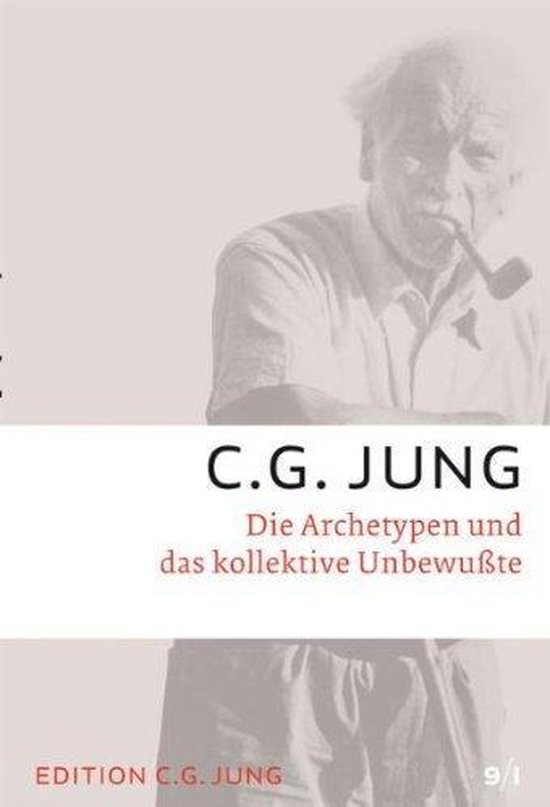 Boek: C.G. Jung - Die Archetypen und das kollektive Unbewusste. Portret van een man met een pijp.