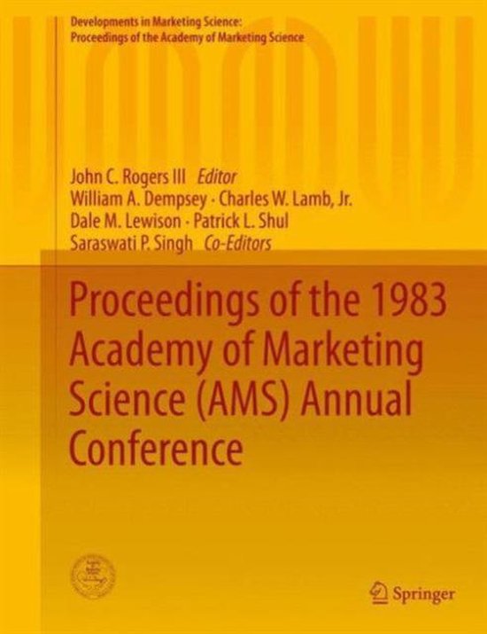 Proceedings of the 1983 Academy of Marketing Science AMS Annual