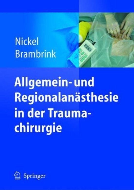 Allgemein- und Regionalanästhesie in der Traumachirurgie - cover