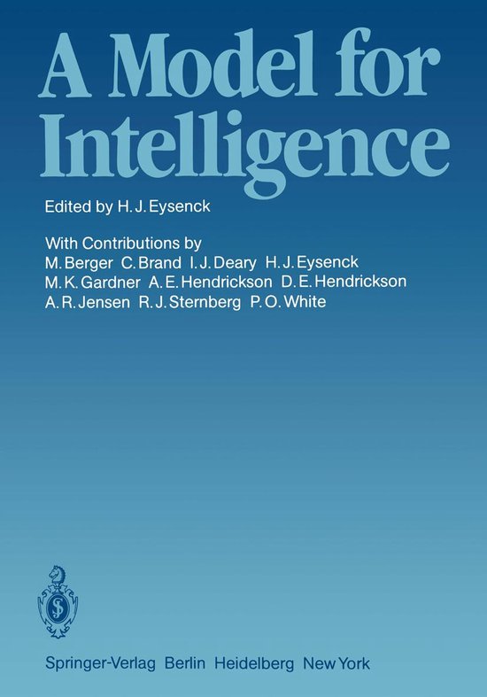 Behavioral Science and Psychology (R0) - A Model for Intelli ... - cover