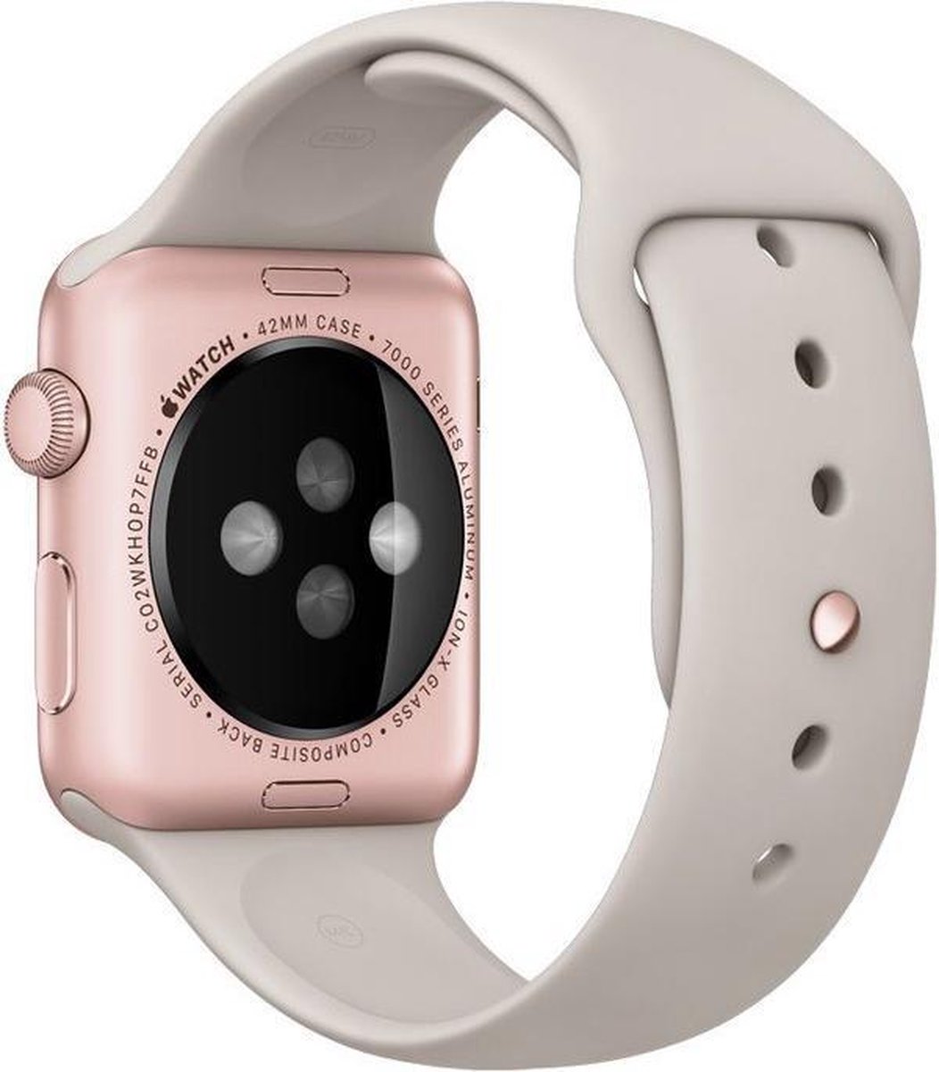 Apple Watch 42mm rose gold case met stone sportband MLC62FD/A | bol.com