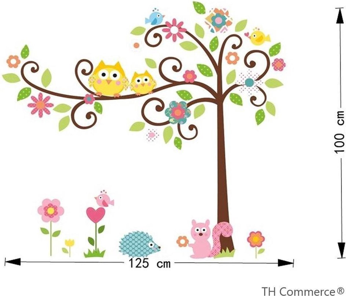 MUURSTICKER - UILTJES - UILEN - UILTJE - UIL - WANDDECORATIE - KINDERKAMER - BABYKAMER - JONGEN - MEISJE - 90 x 30 cm - nr 732