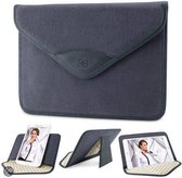 iPad Canvas Enveloppe 10.1 inch Tablet Case, Hoesje, Cover Violet