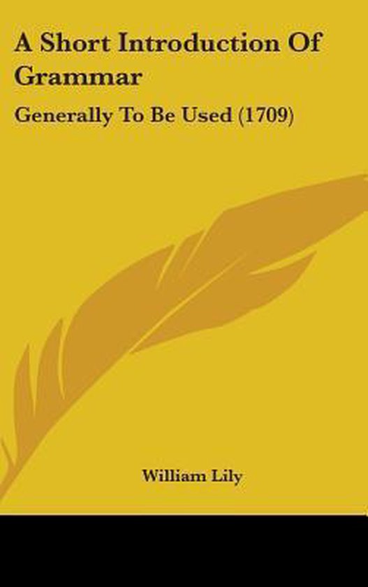A Short Introduction Of Grammar - cover