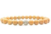 Beaddhism - Armband - Wood Stone - Gosha - 8 mm - 22 cm
