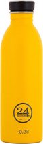 24Bottles - Urban drinkfles -  Safari khaki geel - Stone finish -- 500ml - Roestvrijstaal