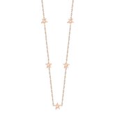 Cilla Jewels dames ketting Edelstaal Verguld Rose Ster