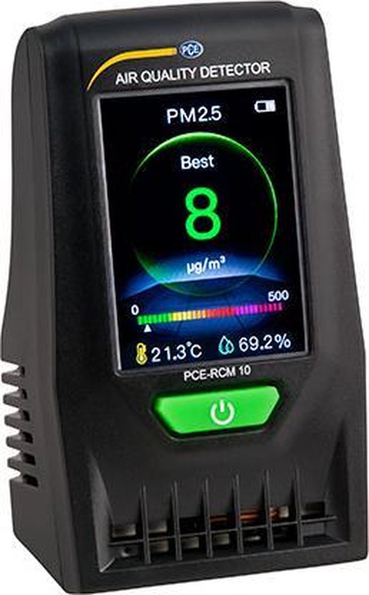 PCE Instruments PCE-RCM 10 Fijnstofmeter Luchtvochtigheid, Temperatuur