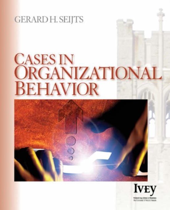 Cases in Organizational Behavior - cover