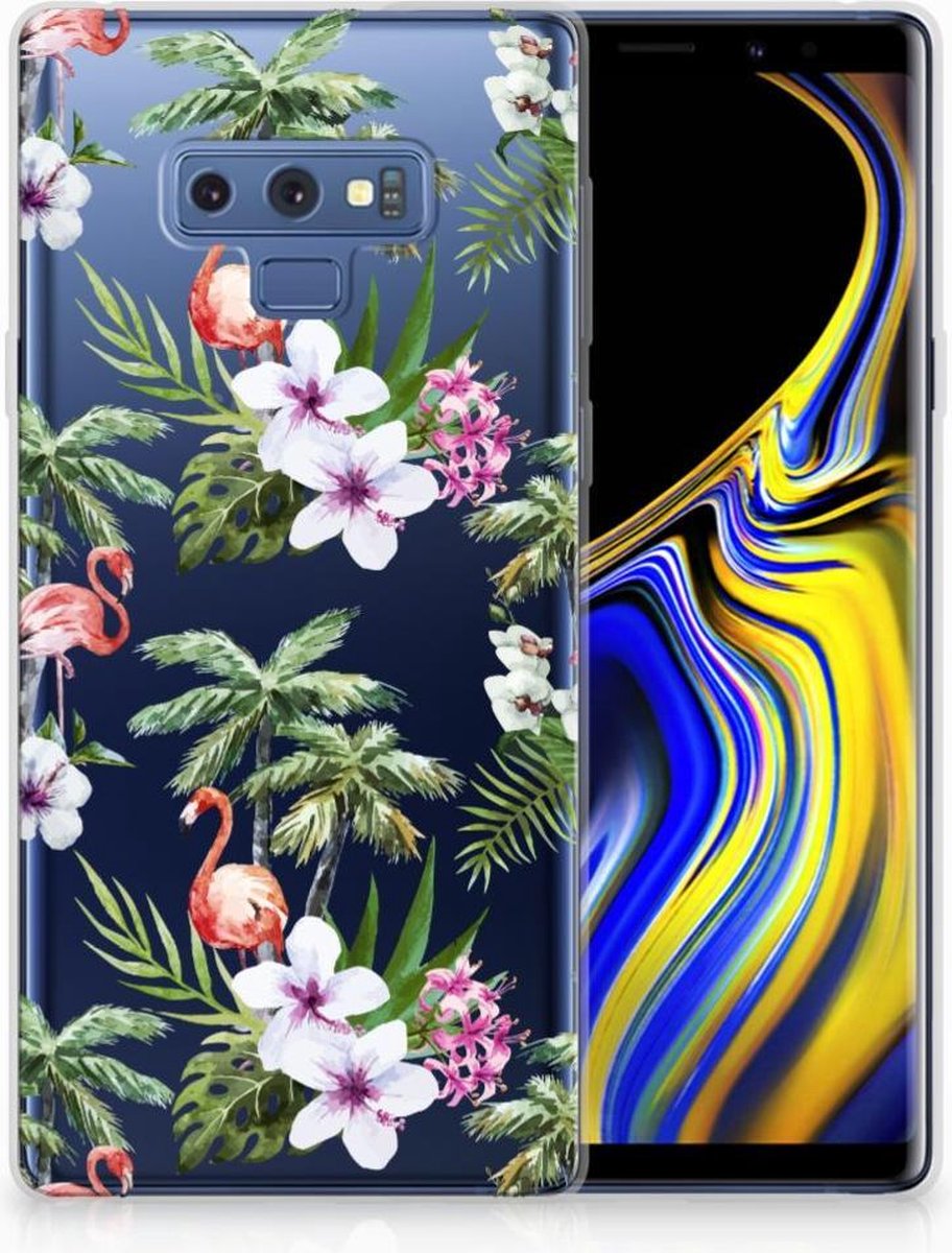 Samsung Galaxy Note 9 TPU Hoesje Flamingo Palms