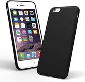 iPhone 7 Plus zwart siliconen hoesje - matte zwart