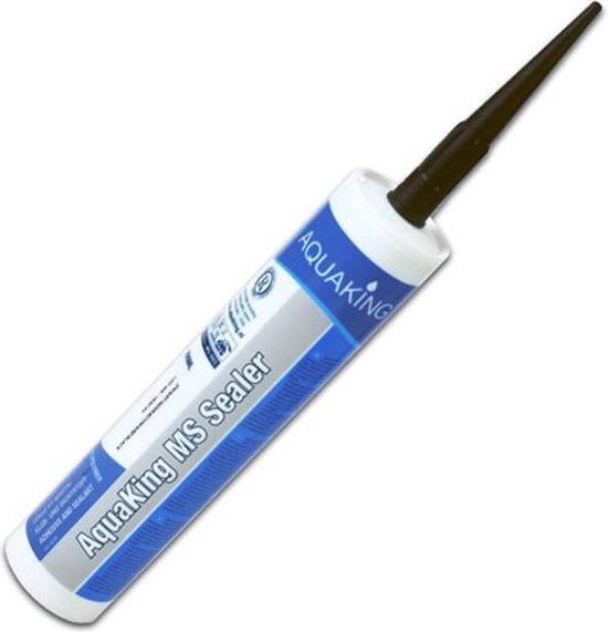 Aquaking MS Sealer Siliconenkit Zwart Koker - 290 ml - Waterbestendige Kit - Ongevoelig voor Schimmel - Elastische Kit - Kit - Siliconen - Sealer - Kit Zwart