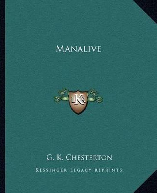 Manalive - cover