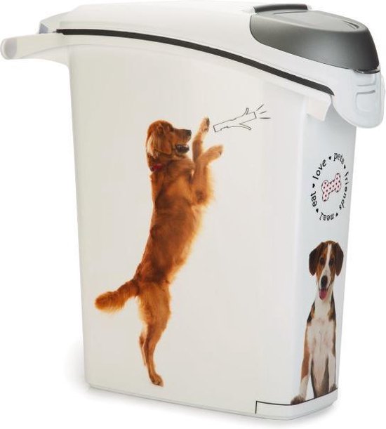 Plasticiteit spion Openlijk Curver - Voedselcontainer Hond - Wit - 23L - 10kg | bol.com