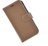 Samsung Galaxy S7 Edge hoesje - Bookcase - Portemonnee Hoes Echt leer Wallet case Bruin