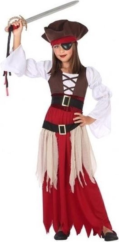 Piraten verkleedset / carnaval kostuum voor meisjes - carnavalskleding -  voordelig geprijsd 140 | bol.com