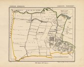 Historische kaart, plattegrond van gemeente Oldemarkt in Overijssel uit 1867 door Kuyper van Kaartcadeau.com