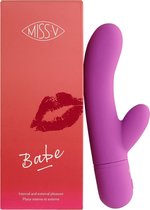 Miss V Babe Tarzan Vibrator Clitoris en G Spot Stimulatie - Paars - 18 cm