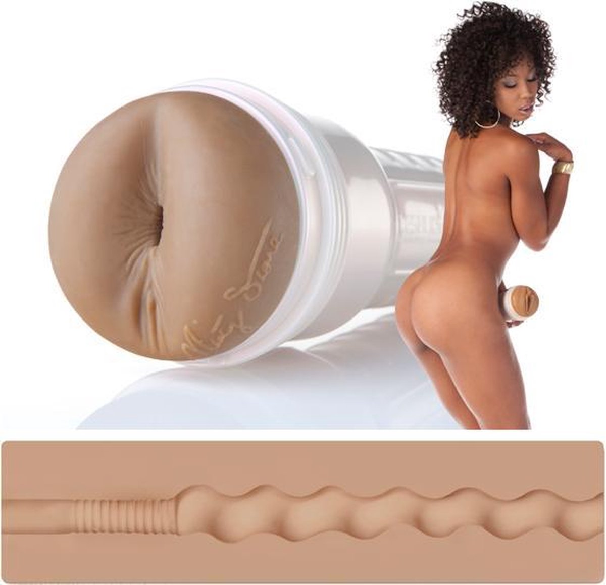 Male sex toy masturbator featuring Abella Danger