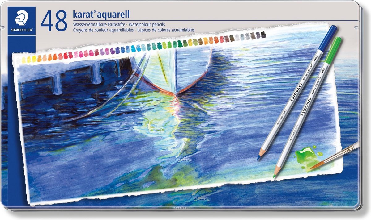 STAEDTLER karat aquarell kleurpotlood - set 48 st