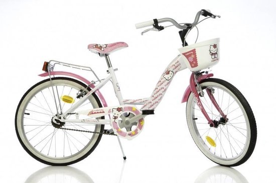 Dino Hello Kitty - Kinderfiets - 20 inch - Meisjes - Roze | bol.com