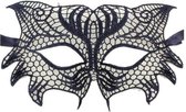 Party Masker - Zwart - 0010| Bruid - Bruidsmeid - Bruidsmeisje | Feest - Gelegenheid - Bruiloft - Kerst - Gala - Communie