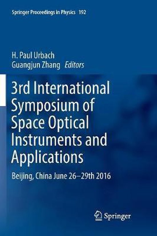 Springer Proceedings in Physics192- 3rd International Sympos ... - cover