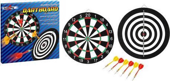 Champion Familie Papier Dubbelzijdig Dartbord (Zwart