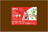 Apli Kids EVA Foam vellen 60 x 40 cm Bruin - 5 vel