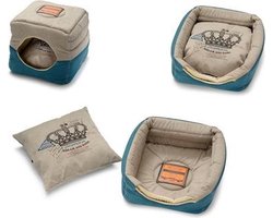 D&D Hondenkussen Royalty Nile Blue Cream 35 x 35 x 18 cm