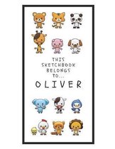 Oliver's Sketchbook: Personalized Animals Sketchbook with Name