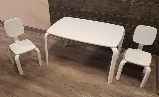 Onwijs bol.com | Playwood - Set tafel met 2 stoelen - Set kindertafel met FR-94
