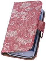 Lace Rood Samsung Galaxy Note 3 Neo Book/Wallet Case/Cover