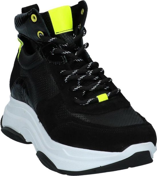 Steve Madden - Zova - Hoge sneakers - Dames - Maat 40 - Zwart;Zwarte -  Black/Yellow | bol.com