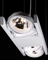 Hanglamp LED Cool Incl.4Xar111 Alu Wit Lang