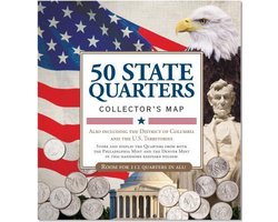 50 State Commemorative Quarters Collector's Map