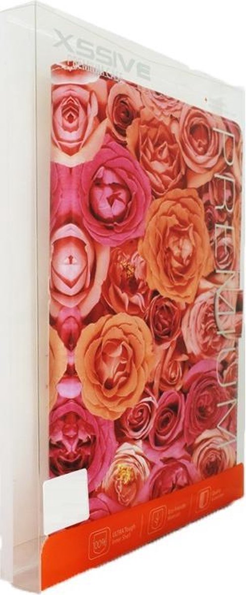 Tablet Book Case met sluiting voor Apple iPad 2 / iPad 3 / iPad 4 - Pink Roses