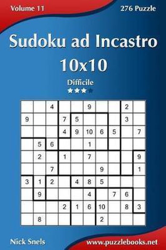 Sudoku Ad Incastro- Sudoku ad Incastro 10x10 - Difficile - Volume 11 - 276  Puzzle,... | bol.com