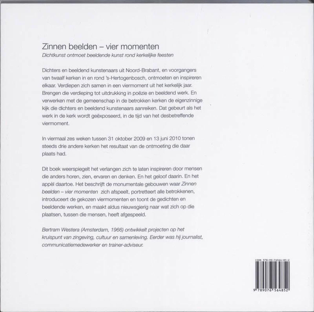 Zinnen Beelden - Vier Momenten - back cover