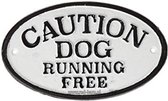 Caution Dog Running Free