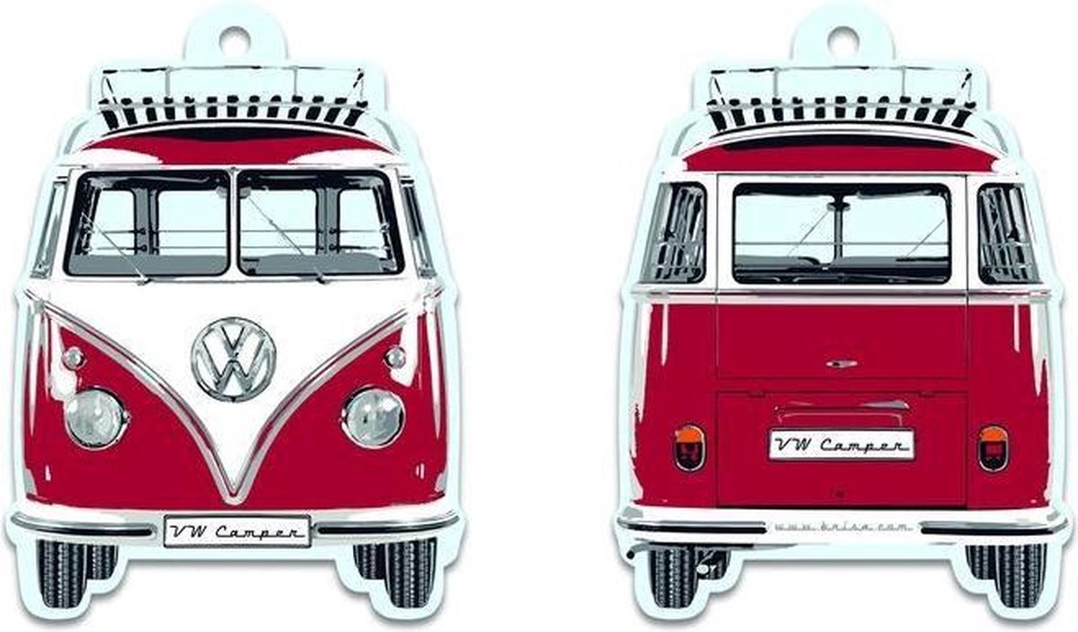 VW T1 Bus luchtverfrisser - 'vanille' rood