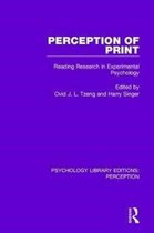Psychology Library Editions: Perception- Perception of Print