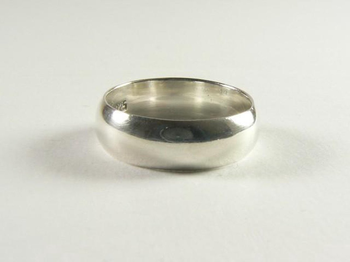 Gladde zilveren ring voor duim of grote vinger | bol.com