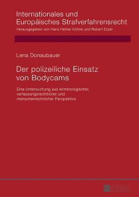 Der polizeiliche Einsatz von Bodycams - cover