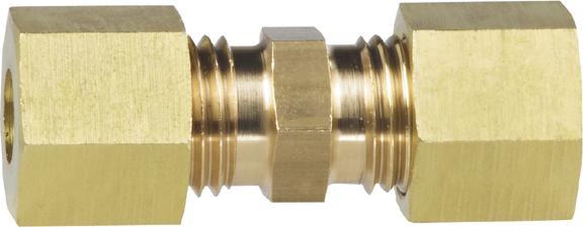 Talamex Messing koppelstukken / Recht 8 mm