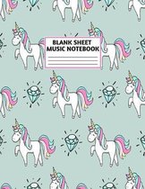 Blank Sheet Music Notebook