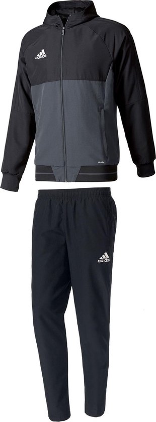Adidas Performance Trainingspak - black/dark grey/white - XL | bol.com