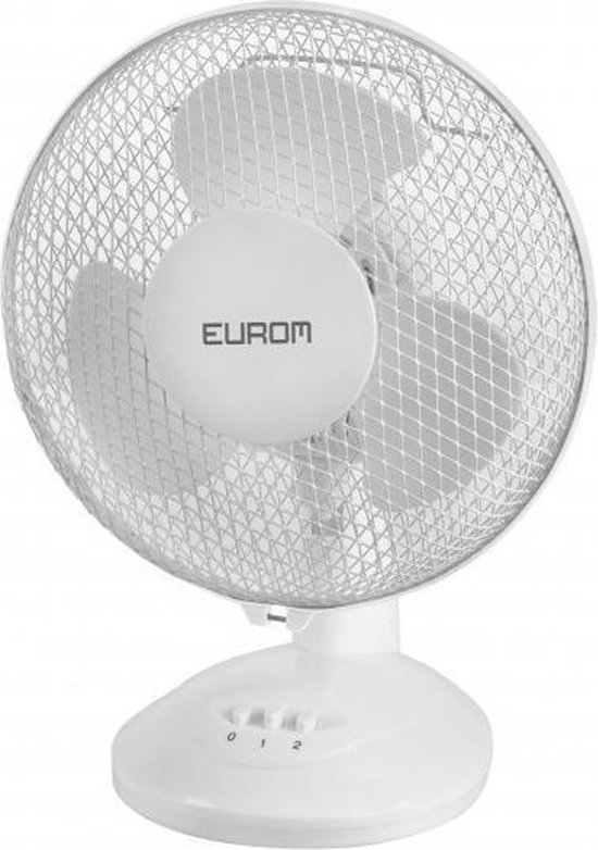 Tafelventilator Eurom VT9 22,5 cm Ø, 25W, zwenkfunctie, compacte koele ventilator voor thuis en werkplek