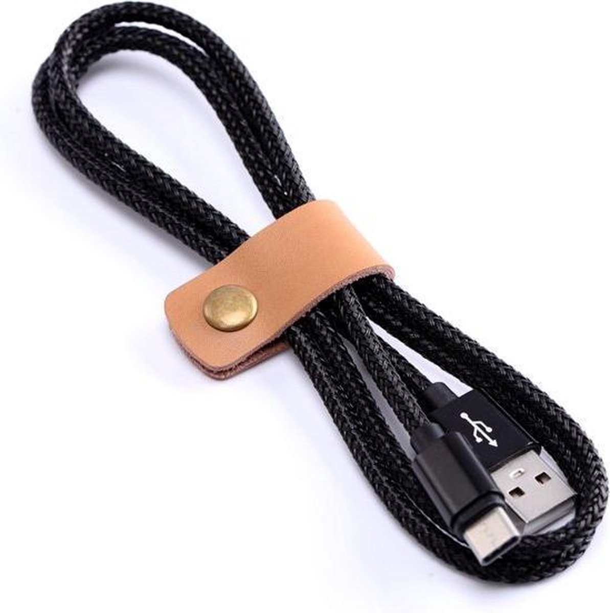 MicroUSB Kabel voor o.a. OnePlus One - 1 Meter - Zwart - A-Kwaliteit