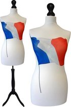 French flag paspop met zwarte sparkling driepoot  40/42